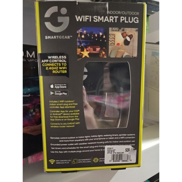 SmartGear WIFI SMART PLUG Indoor/ Outdoor NEW IN BOX-Water RESISTENT - Picture 5 of 8